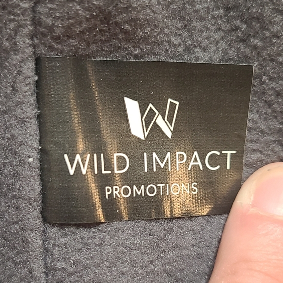 Snap-on Gray Knit Beanie Hat with Fleece Lining | Red Stripe | One Size - Picture 7 of 8